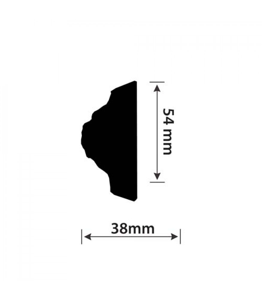 Leaf & Bead Dado Rail (measured)